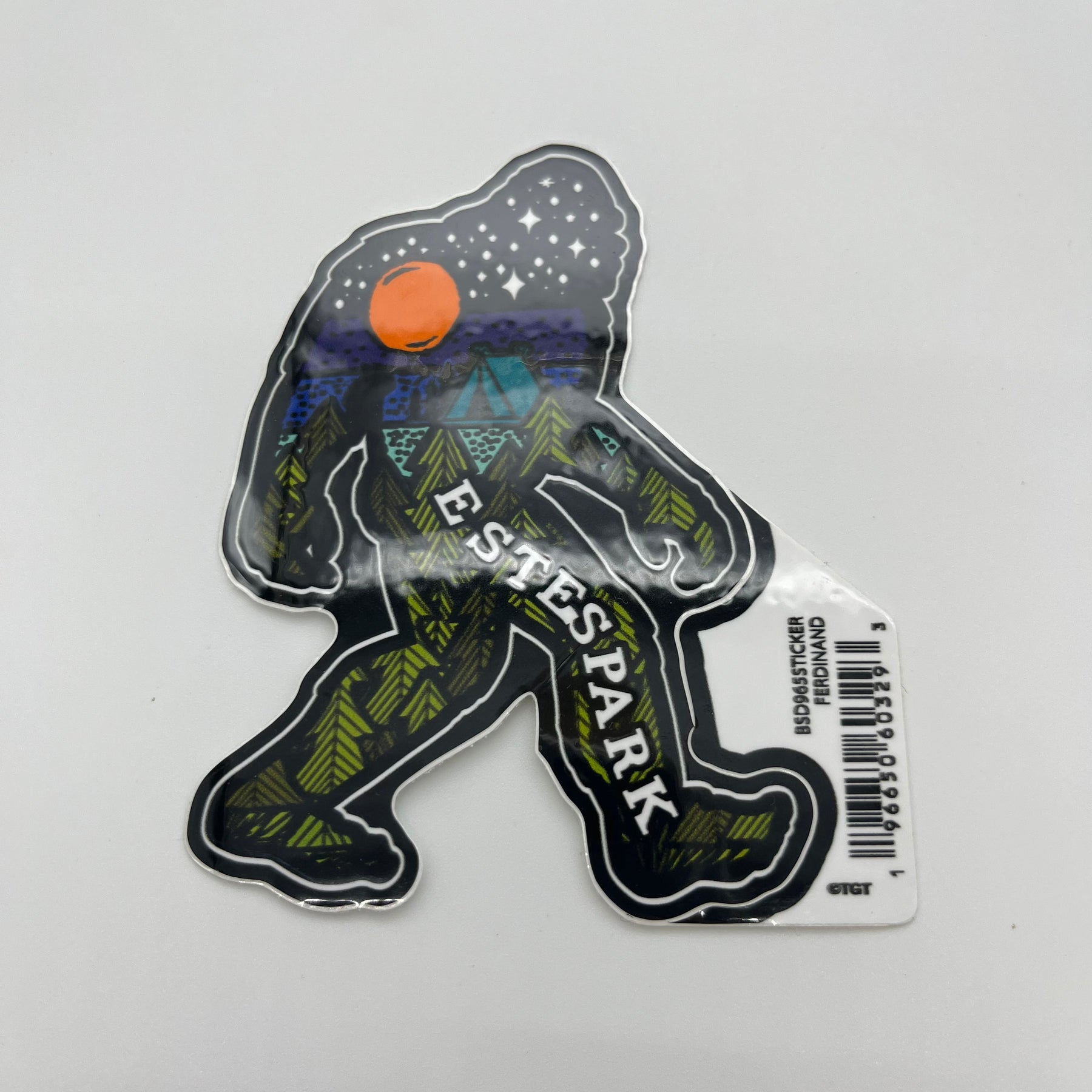 Sticker - Estes Park - Yeti - Die Cut