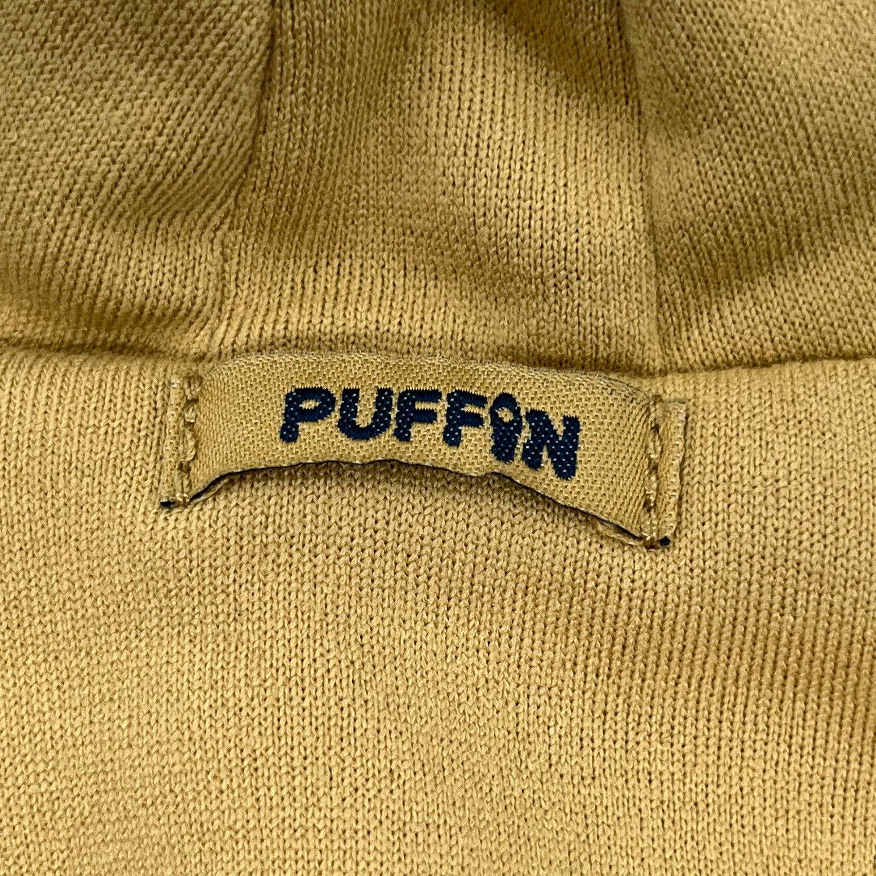 Puffin Drink Holder - Tan Sweatshirt w/ custom Colorado Flag Logo - 12 oz