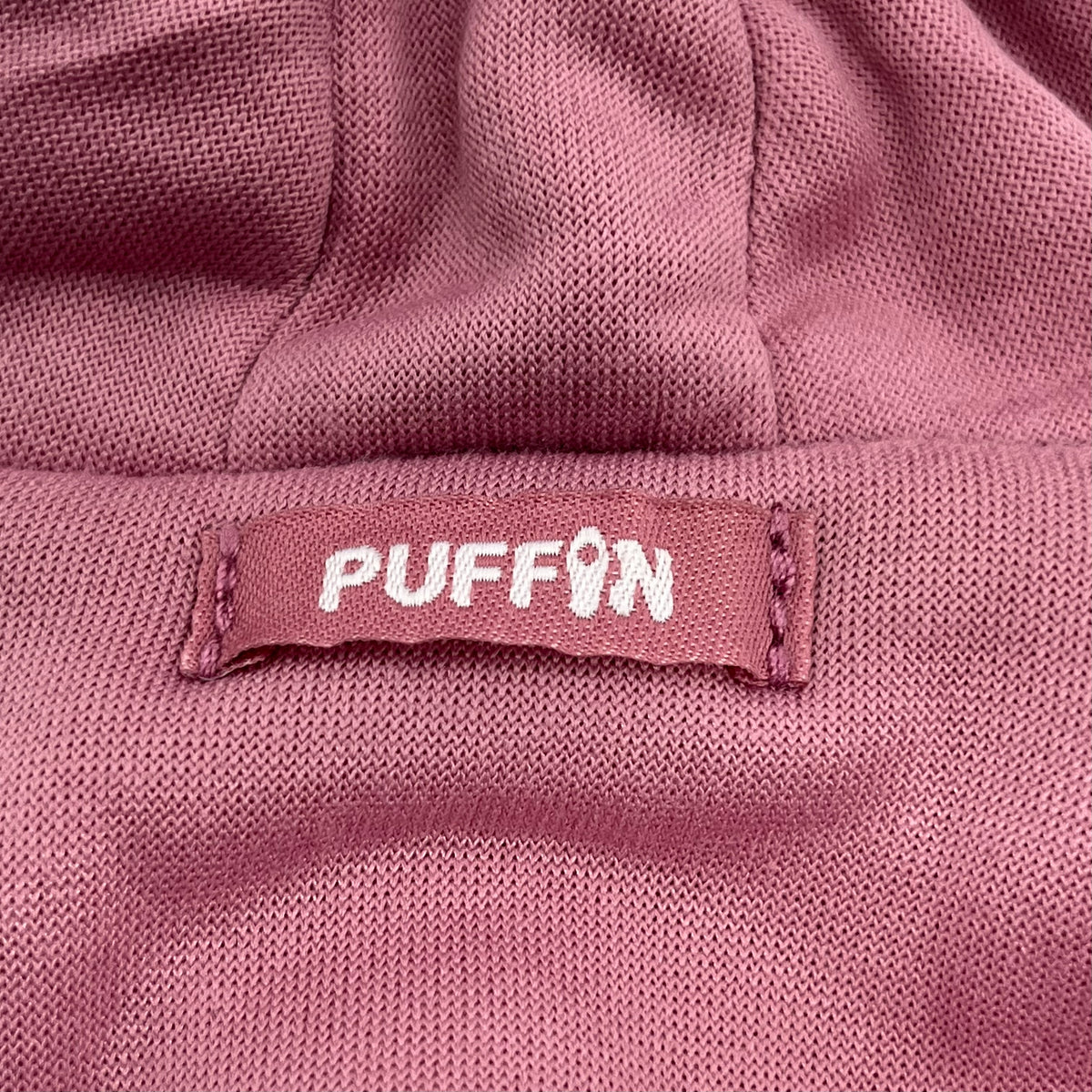 Puffin Drink Holder - Pink Sweatshirt w/ custom Colorado Flag Logo - 12 oz