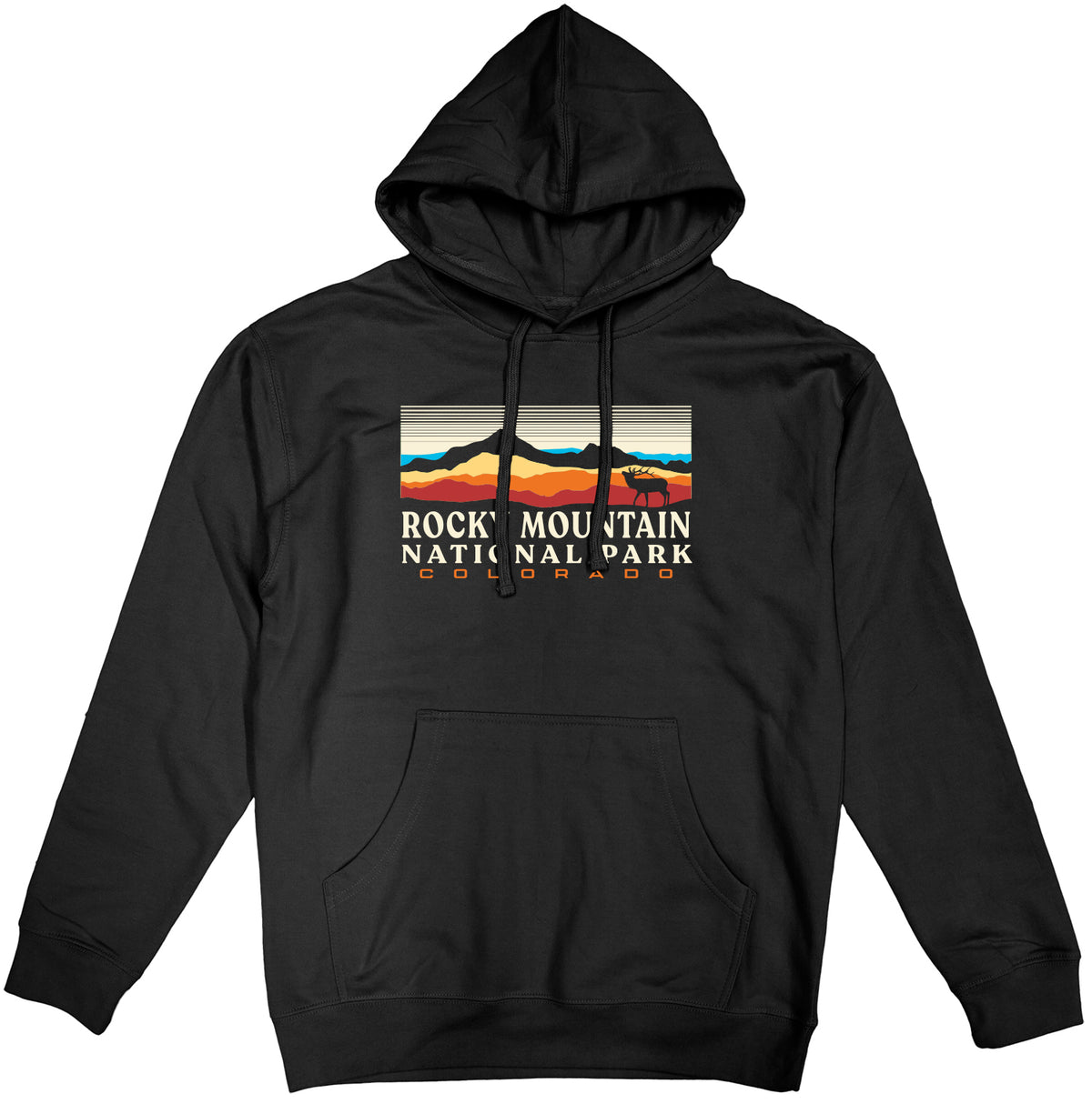 Rocky Mountains Sunset Hoodie
