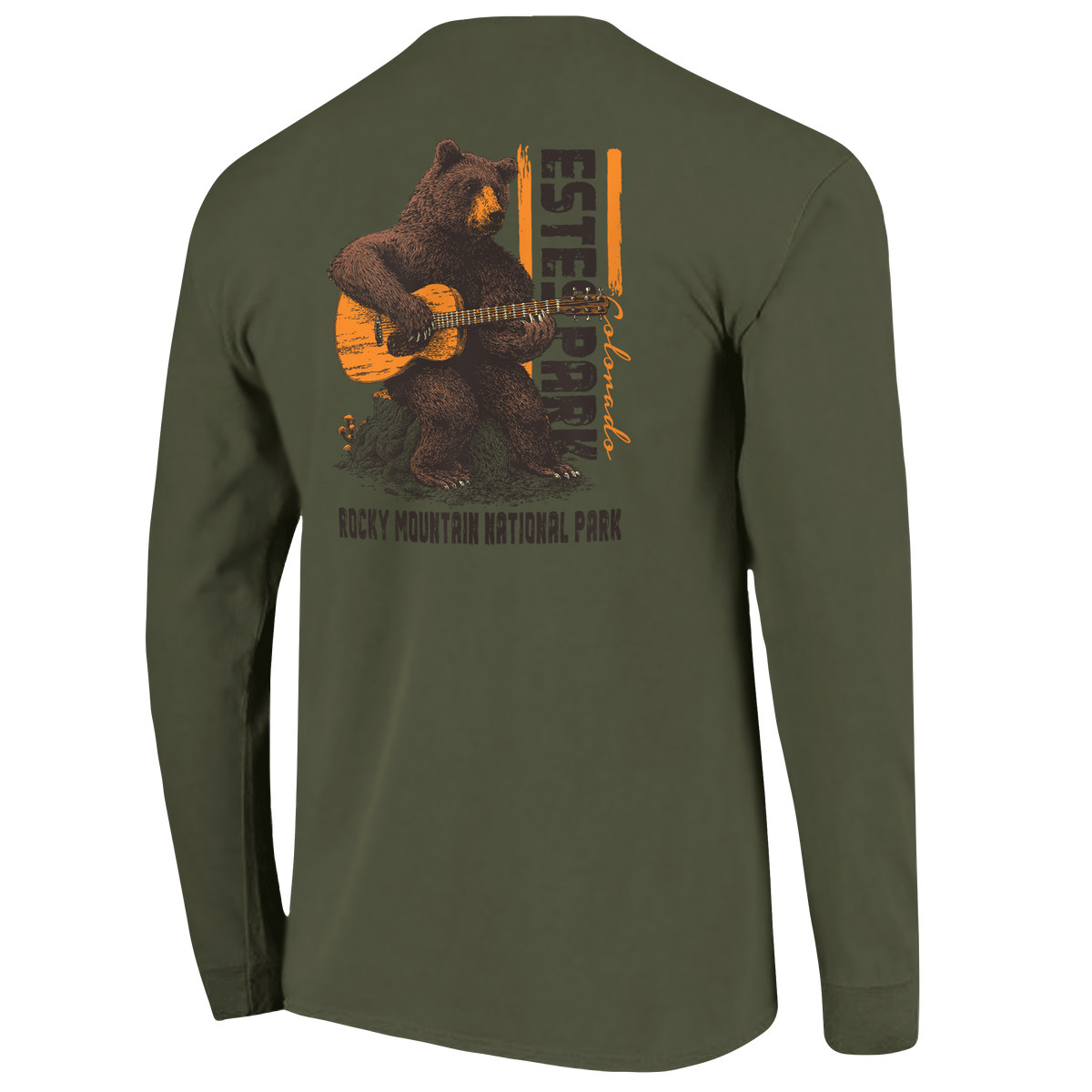 Cute Bear Guitar Jamin  Long Sleeve T-shirt