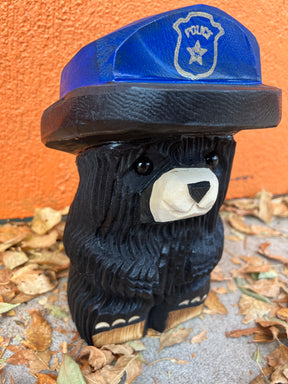 Police Bear wood works