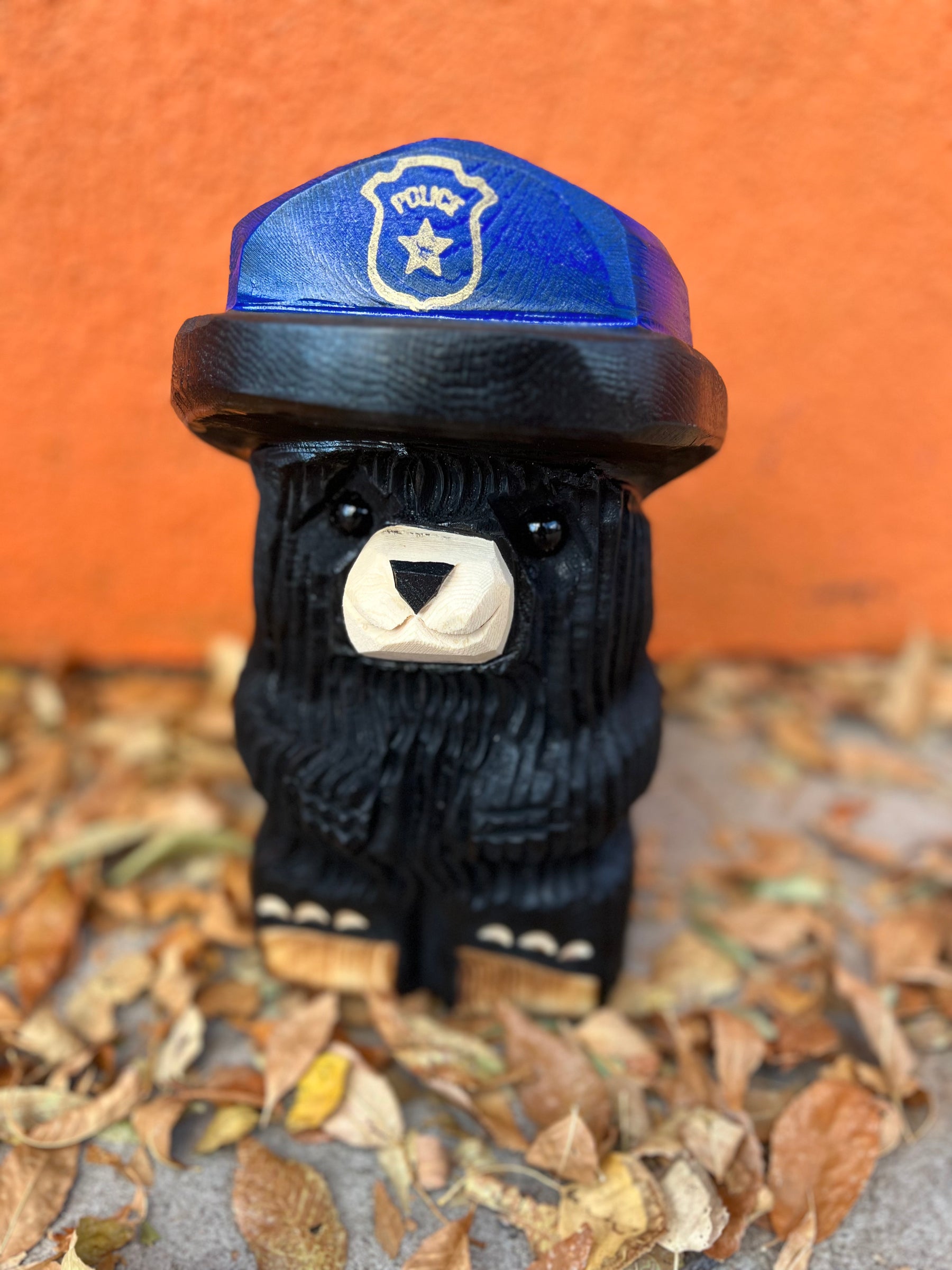 Police Bear wood works