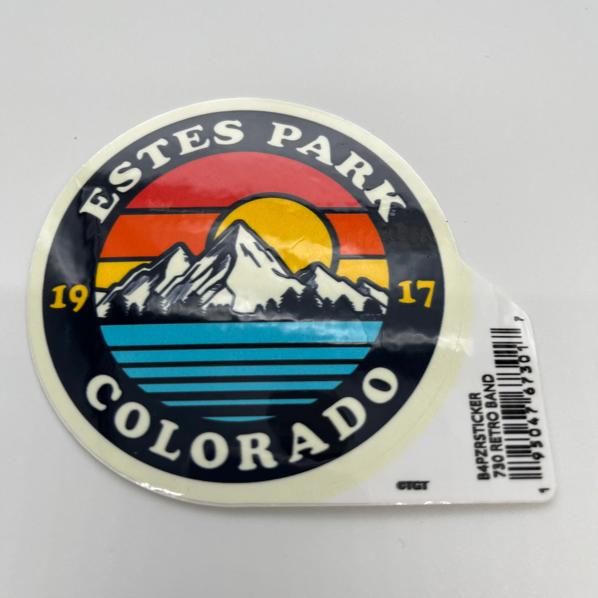 Sticker - Estes Park - Retro Band - Circle