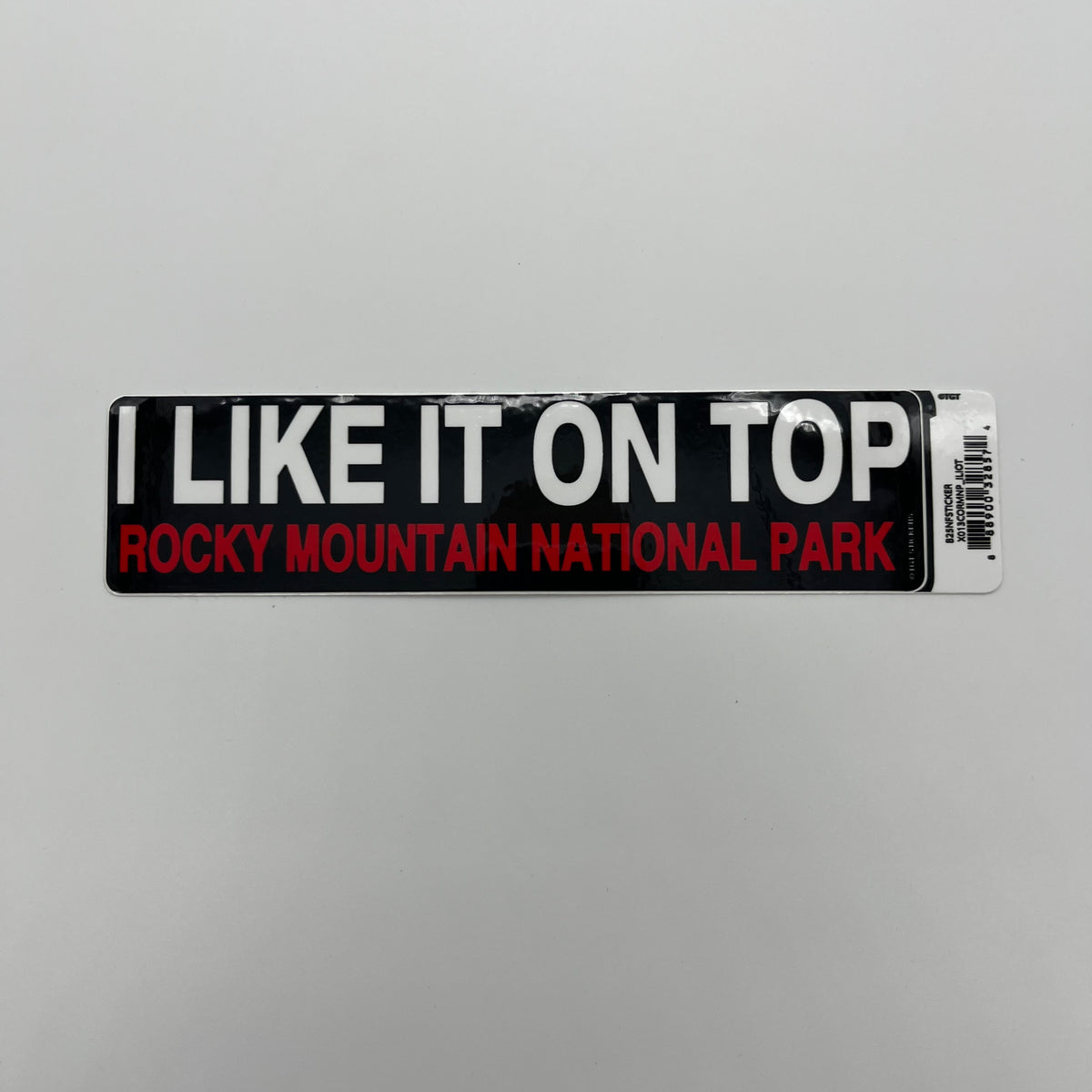 Sticker - Rocky Mountain National Park - I Like It On Top - Rectangle