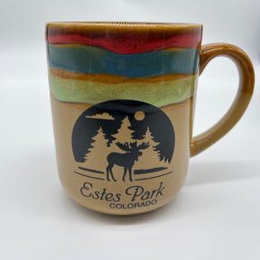 Mug - Estes Park - Elk - Tri Color Ceramic