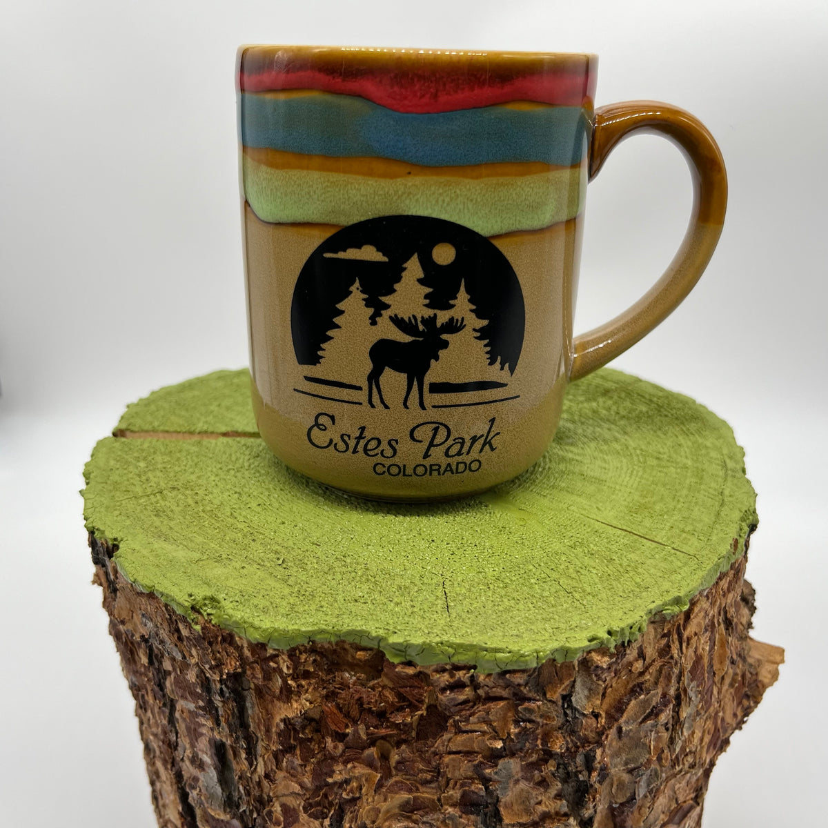 Mug - Estes Park - Elk - Tri Color Ceramic